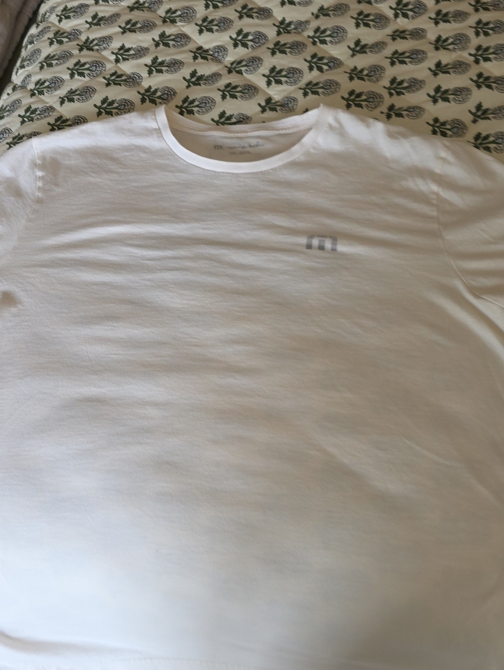 Travis Mathew White Short Sleeve Crew Neck Tee